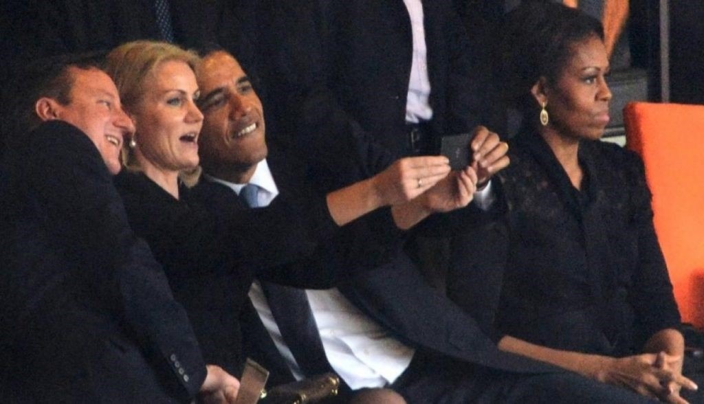 Selfie del ex presidente Barack Obama